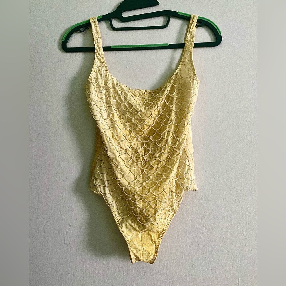 ROBERTO CAVALLI ONE PIECE VINTAGE BATHING SUIT, SIZE M/L